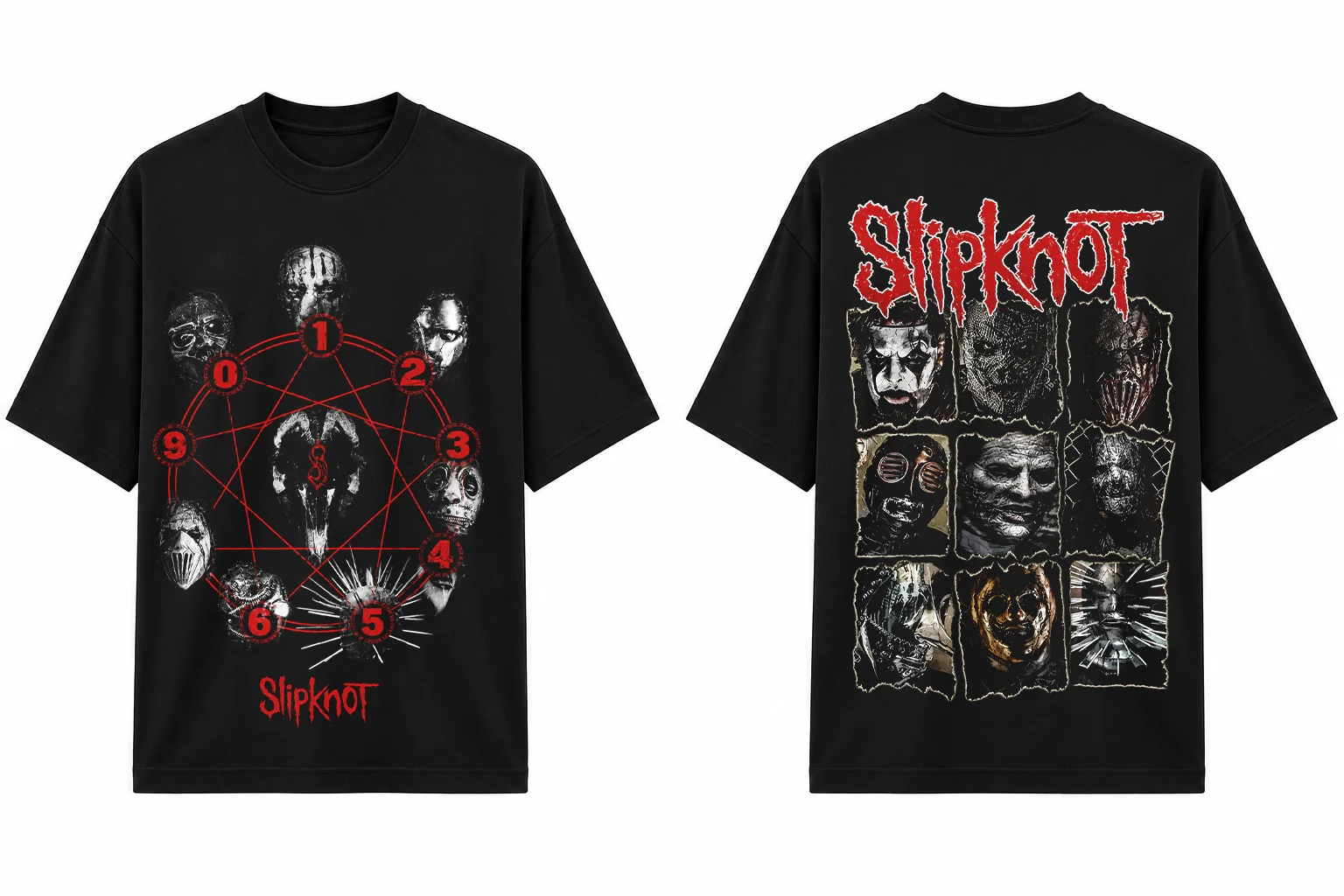 Slipknot Prepare For Hell Tour Vintage Oversize T-Shirt